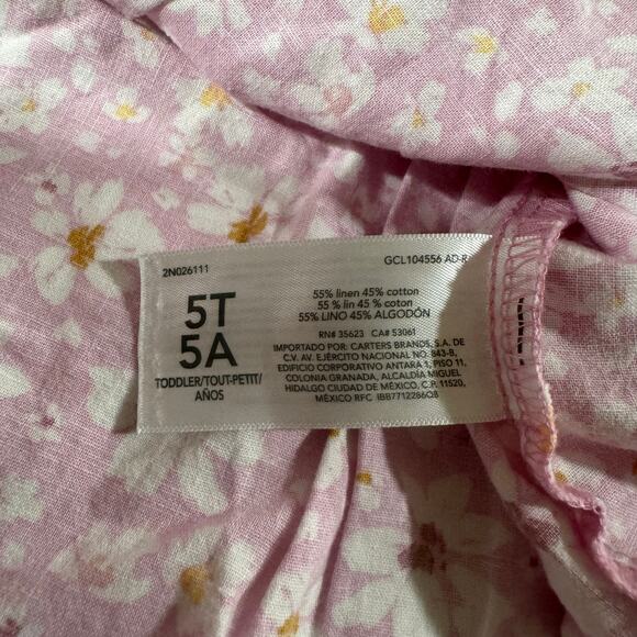 OshKosh Toddler Girl 5T Pink Floral Dress - Picture 4 of 6